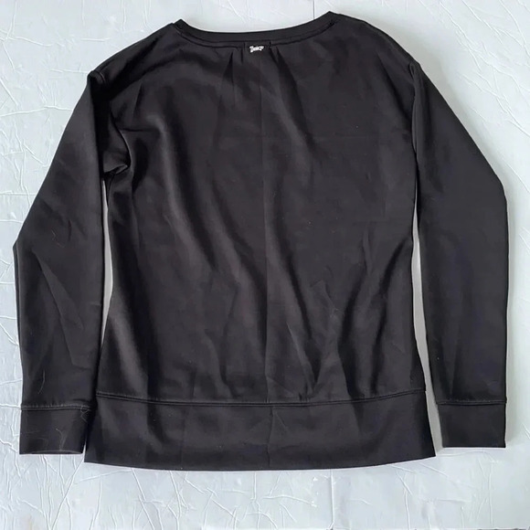 Juicy Couture Sweatshirt Black with hot pink and rhinestones Women’s S Bling - Picture 8 of 11